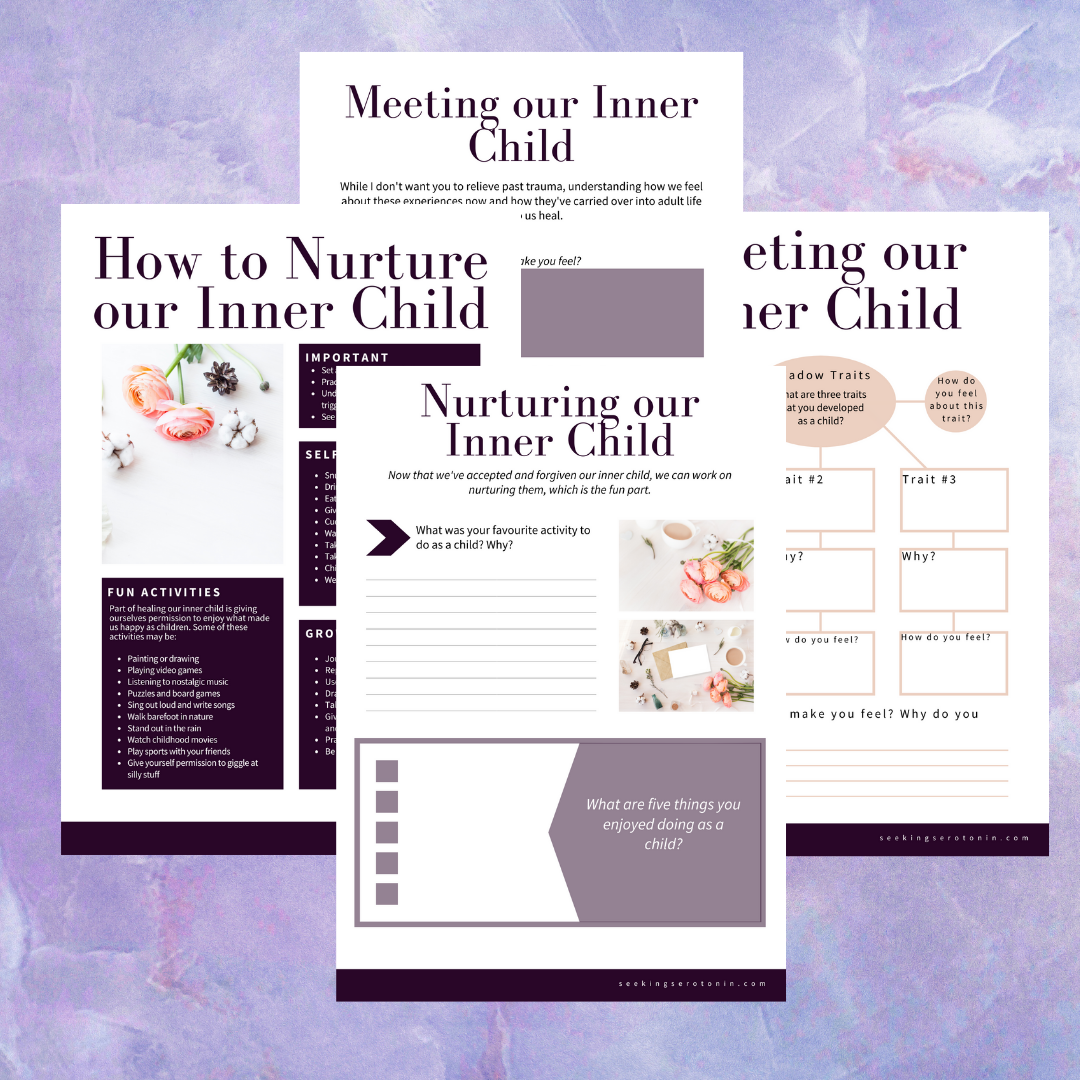 Inner child worksheets