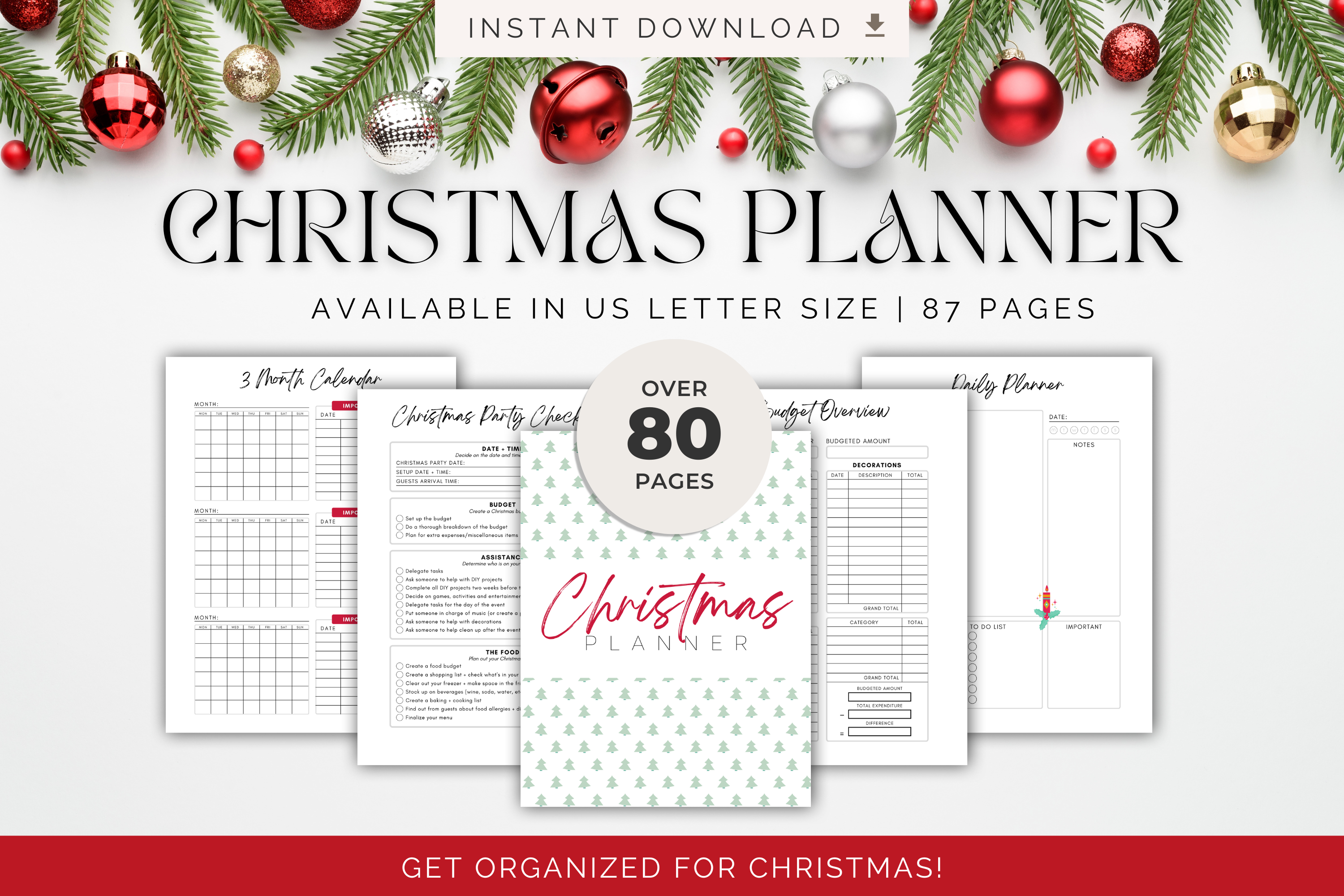 preview of Christmas planner