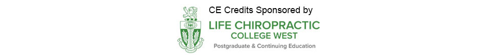 CE Credits Sponsored by Life Chiropractic College West