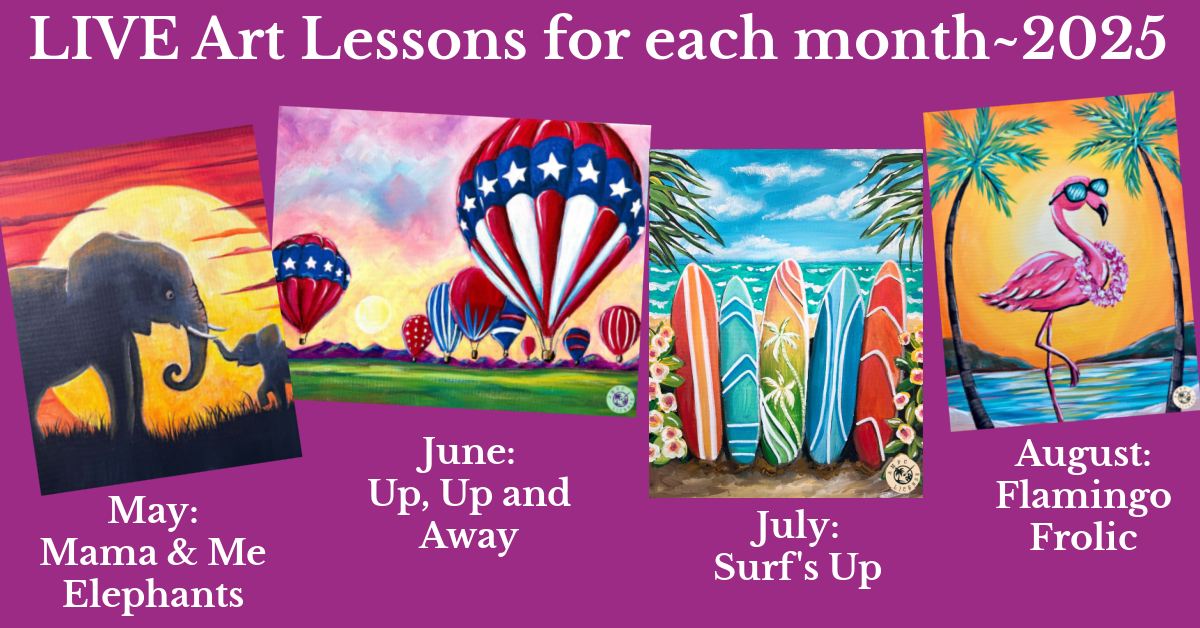 Live art lessons for MIOH+ September through December