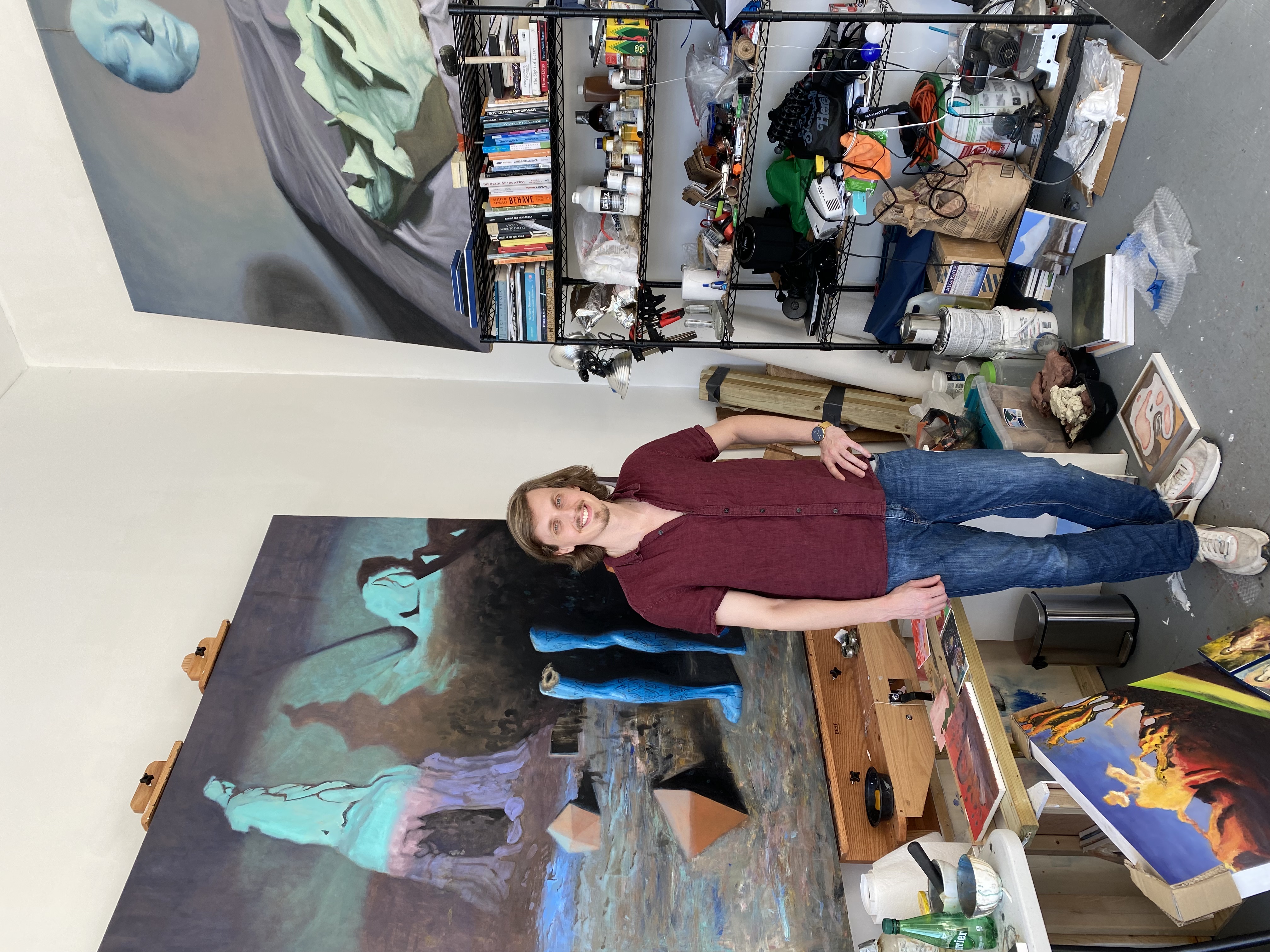 Josh Green in his studio in Brooklyn, NY.