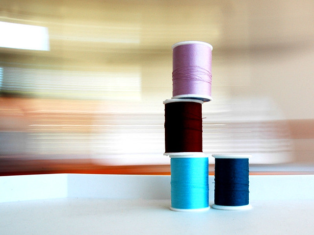 sewing thread spools