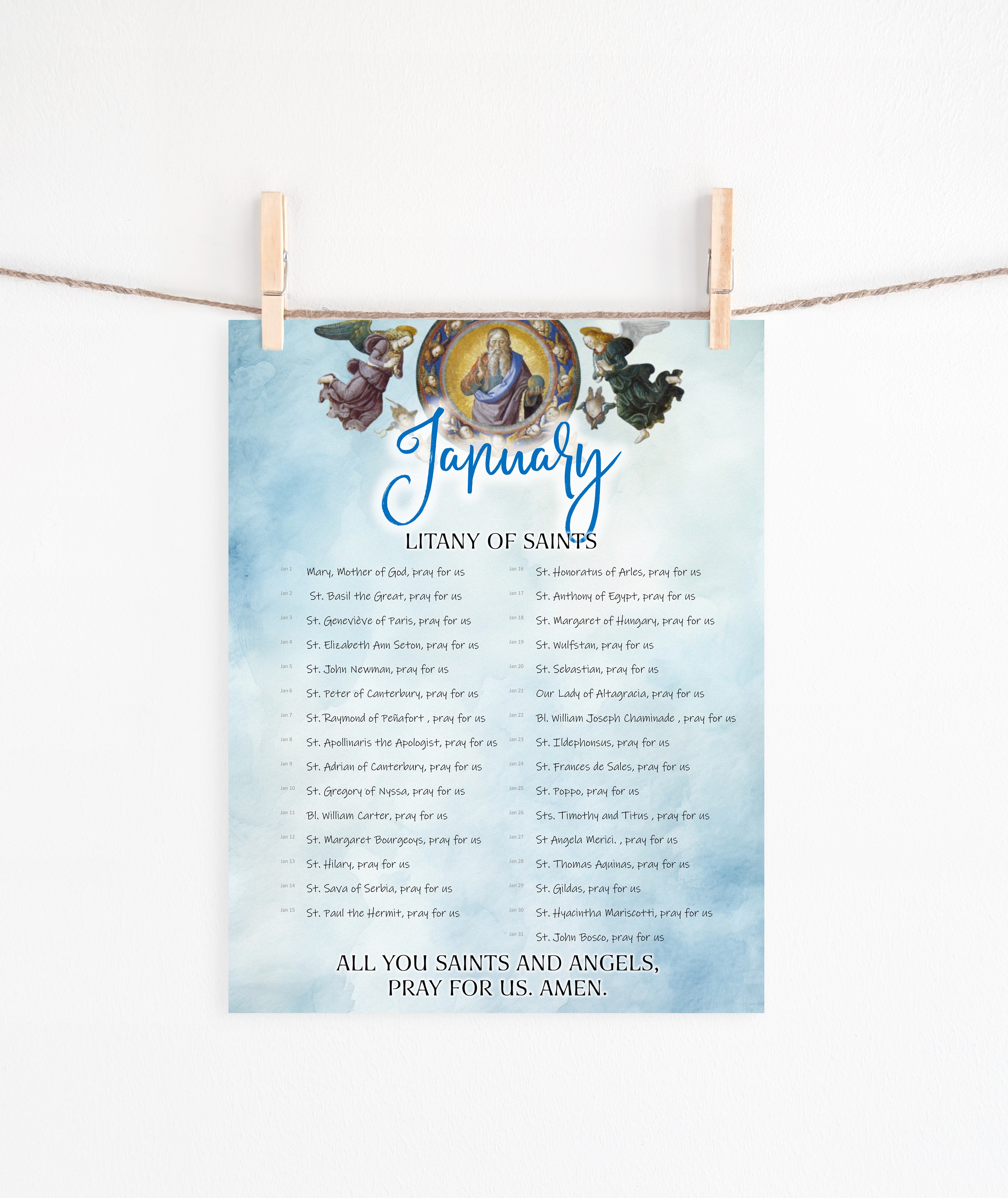 Home Altar Printables Example