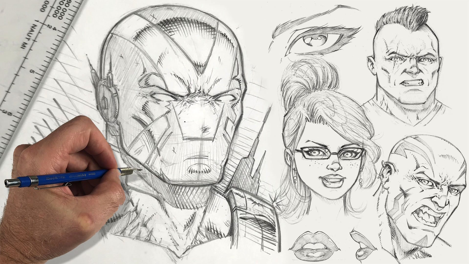 How to Draw Comic Style Artwork - From Sketch to Rendering | Ram