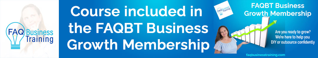 FAQBT Business Growth Membership banner