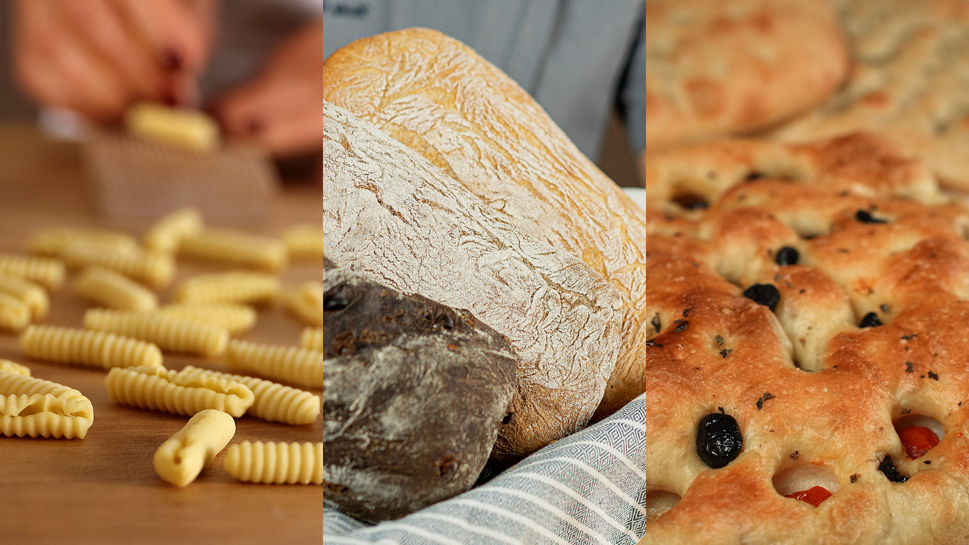 Learn to make pasta, ciabatta and focaccia from scratch!