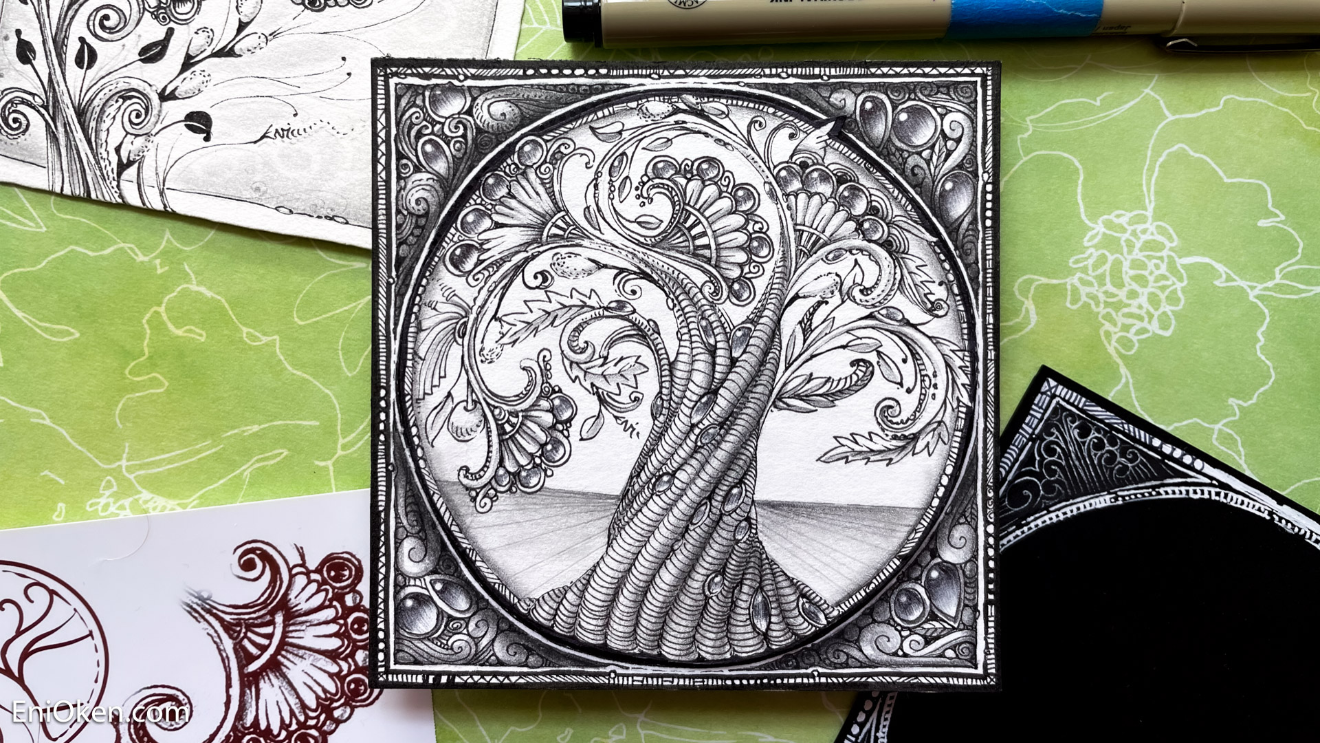 Zentangle Inspired Designs - My Art Lesson