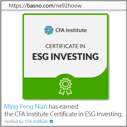 CFA ESG investing 
