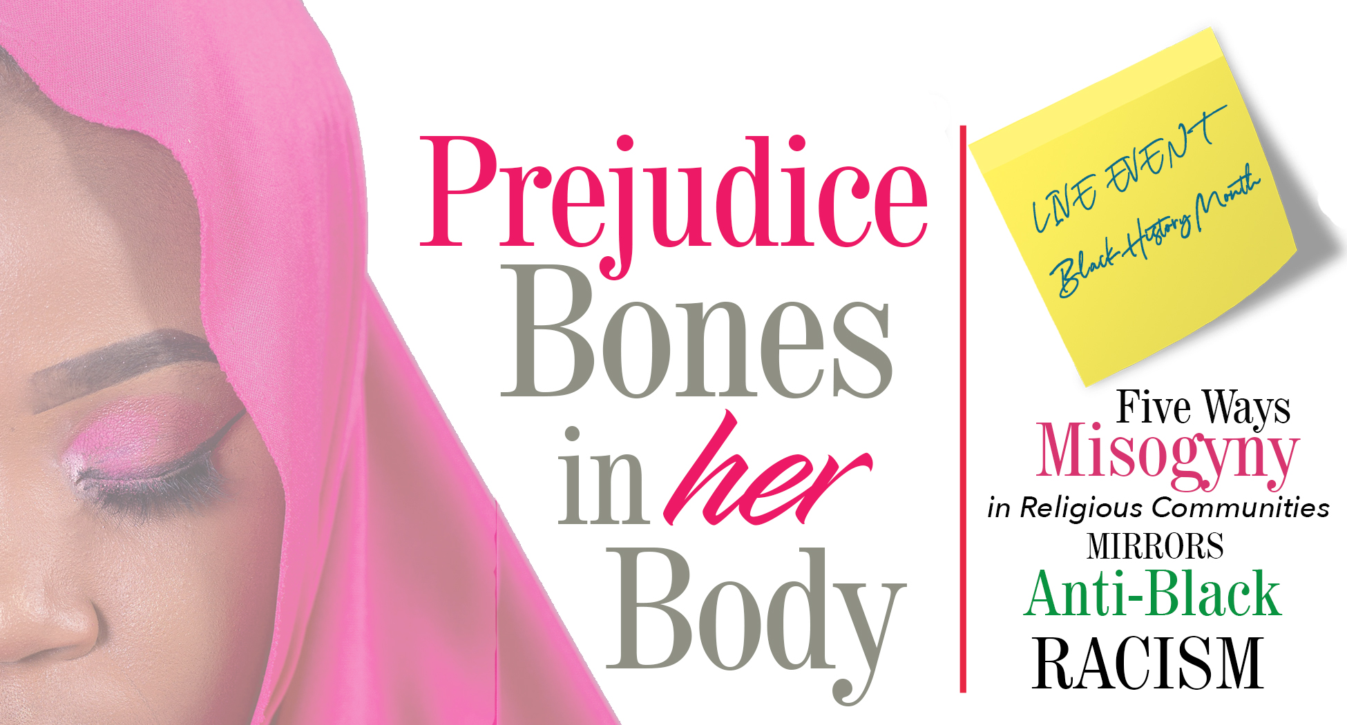 Prejudice Bones in Her Body: Five Ways Misogyny in Religious Communities Mirrors Anti-Black Racism