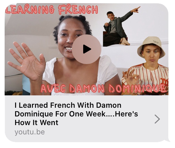 I learned French with Dmon Dominique