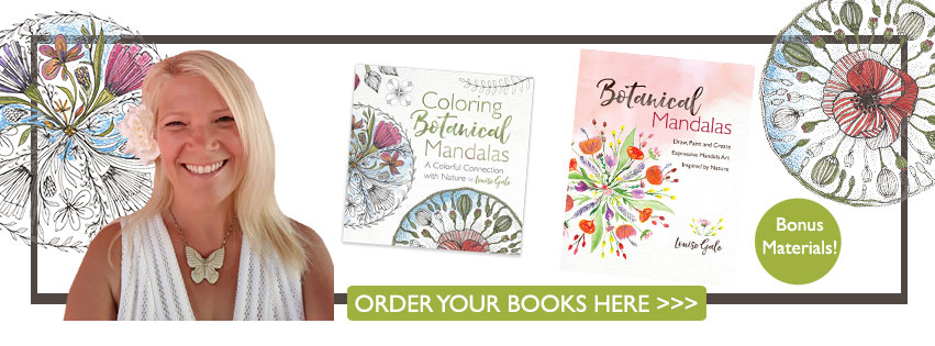 Botanical Mandalas Books by Louise Gale