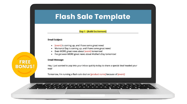flash sale template bonus