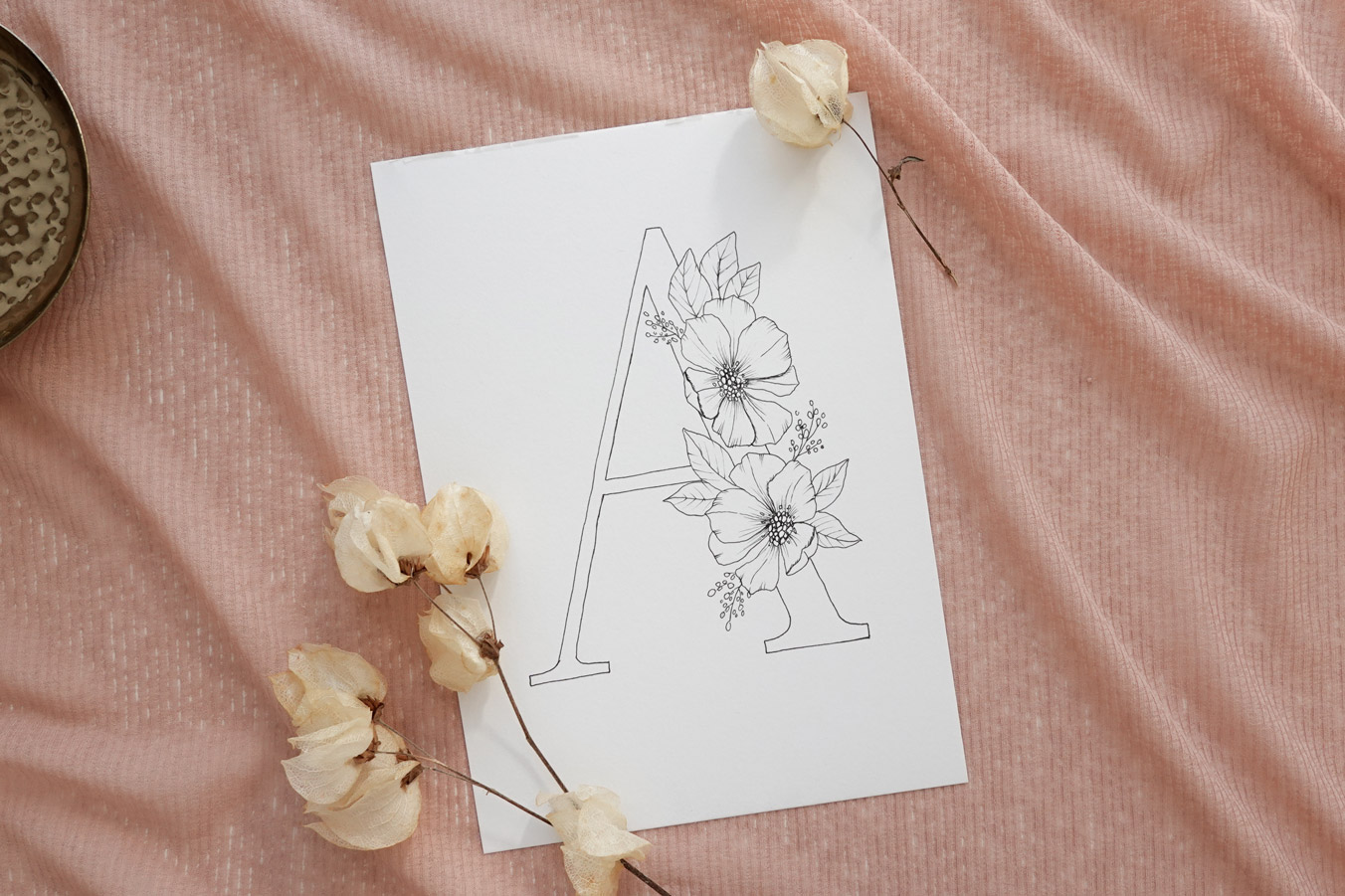 Drawing course floral art tutorials for beginners