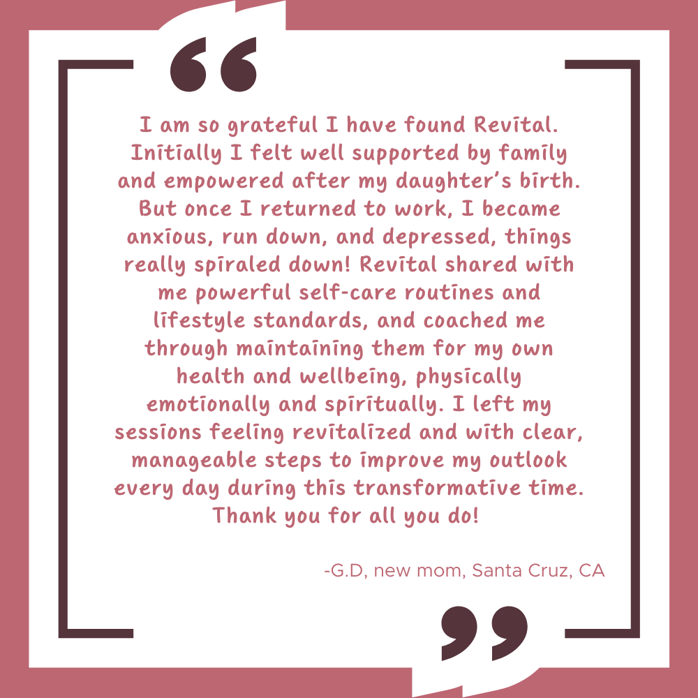 Postpartum Doula testimonial 