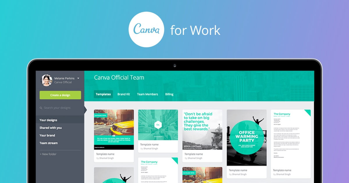 Canva for shop work