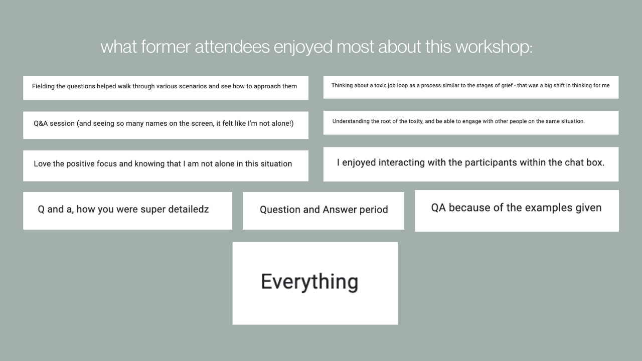 What former attendees enjoyed most in the workshop