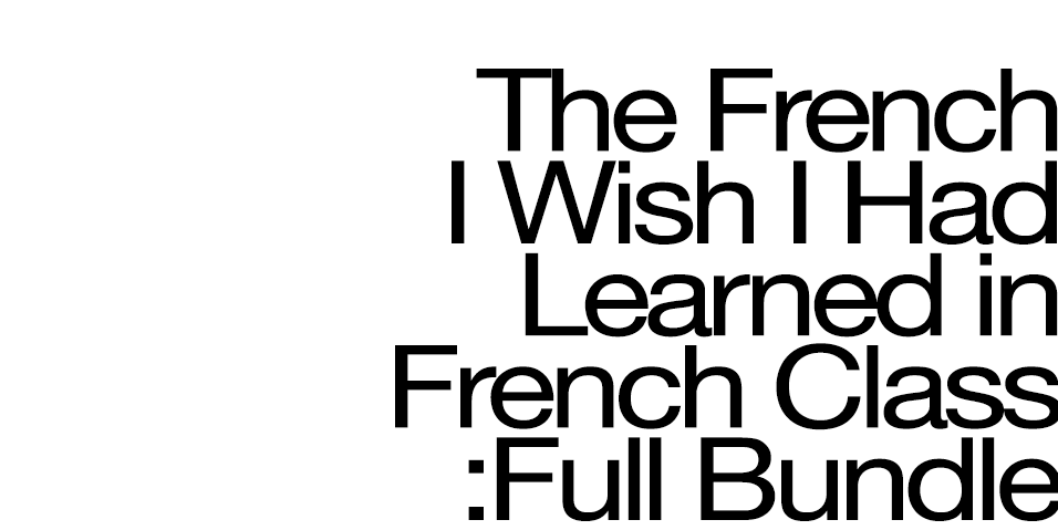 Full French Course Bundle