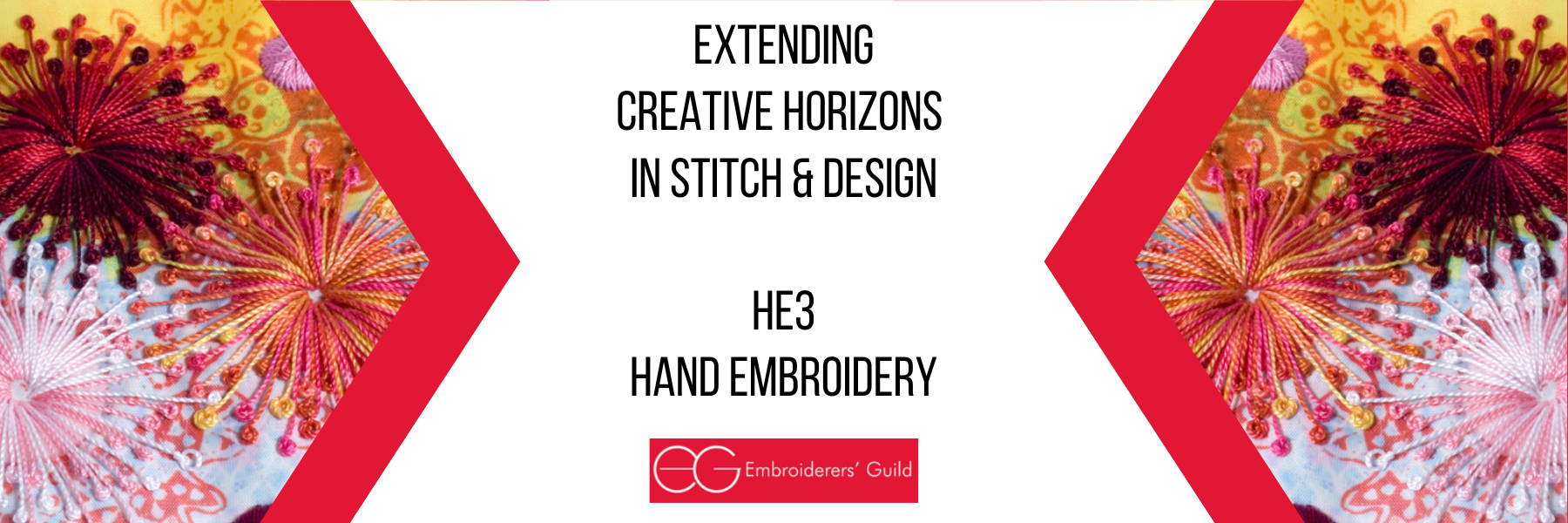 exploring opportunities in stitch & design in hand embroidery online course from The Embroiderers Guild