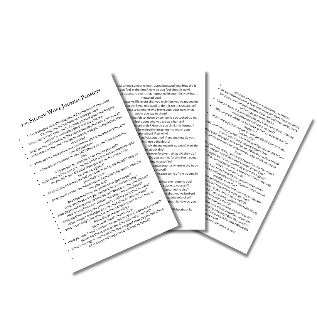 Printable Shadow Work Journal for Relationship Trauma [PDF]