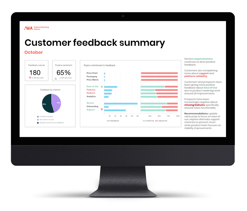 Customer feedback summary