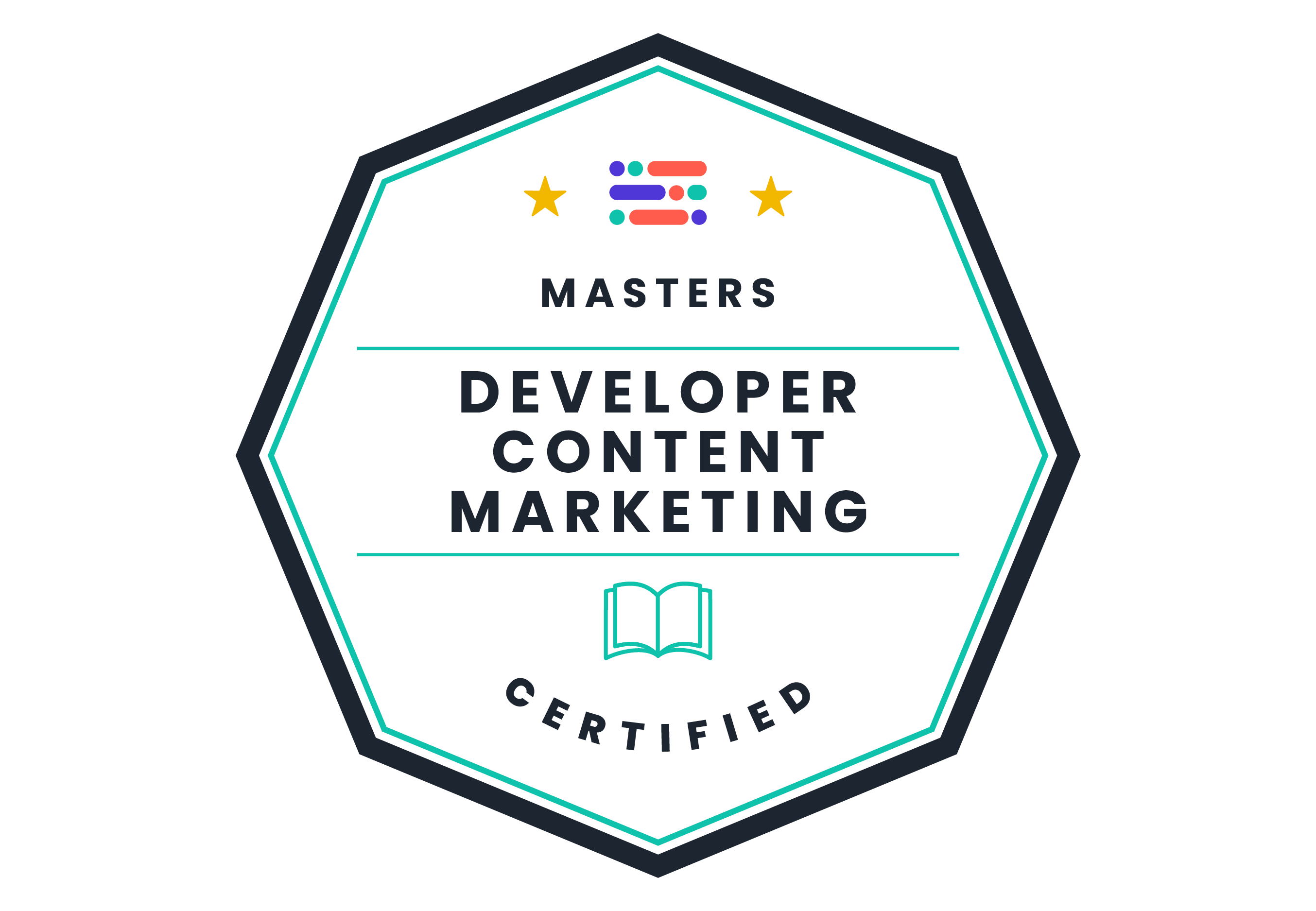 Developer Content Marketing Certified | Masters badge