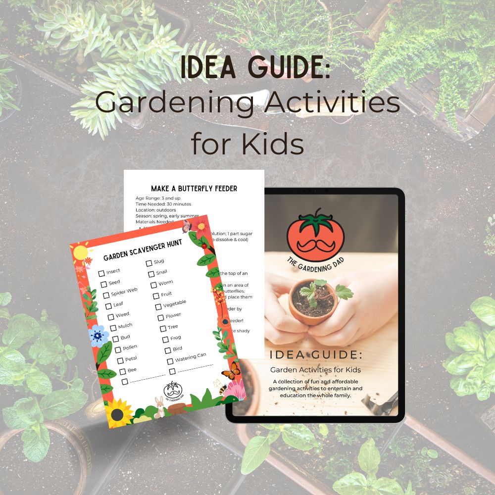 Sample pages from The Gardening Dad's Idea Guide: Gardening Activities for Kids