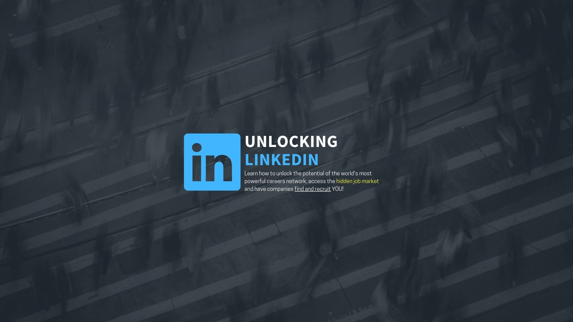 LinkedIn training for the job seeker