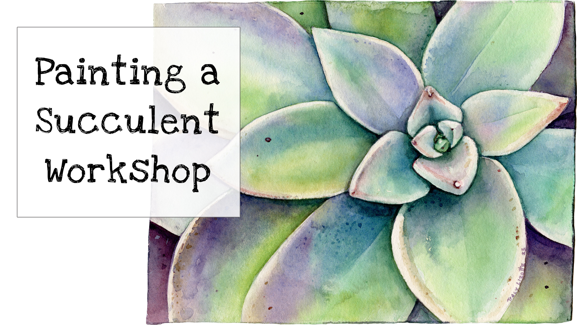 How to Paint a Succulent with Watercolors