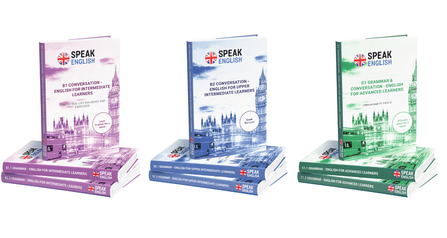 English books for grammar and conversation for beginner to intermediate students offered for free