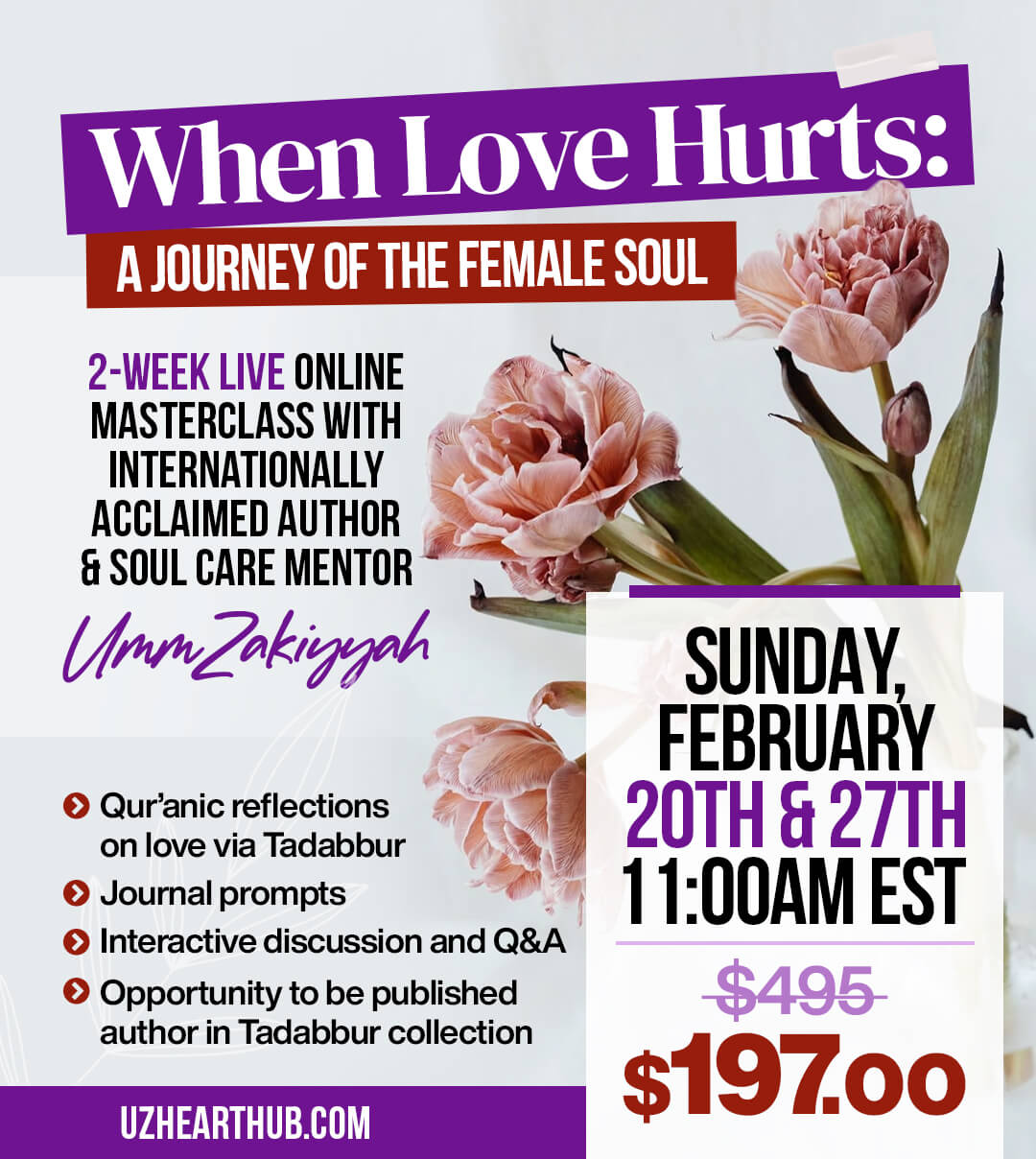 When Love Hurts: Journey of the Female Soul flier