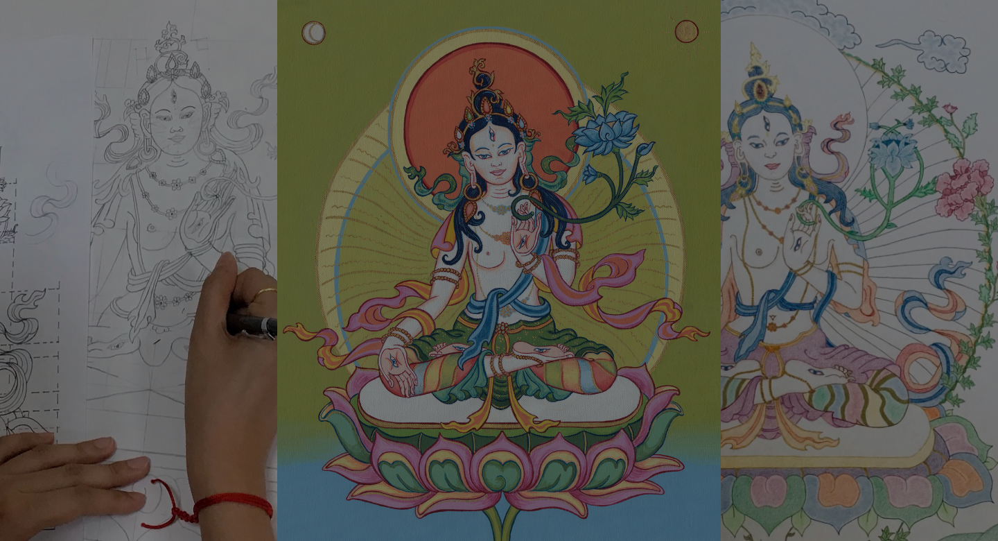 White Tara drawing and painting course