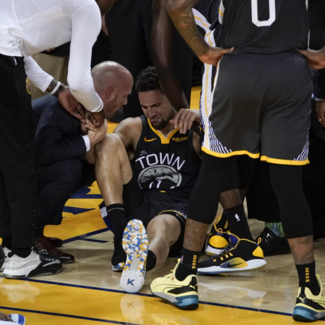Klay Thompson's ACL injury at NBA Finals.