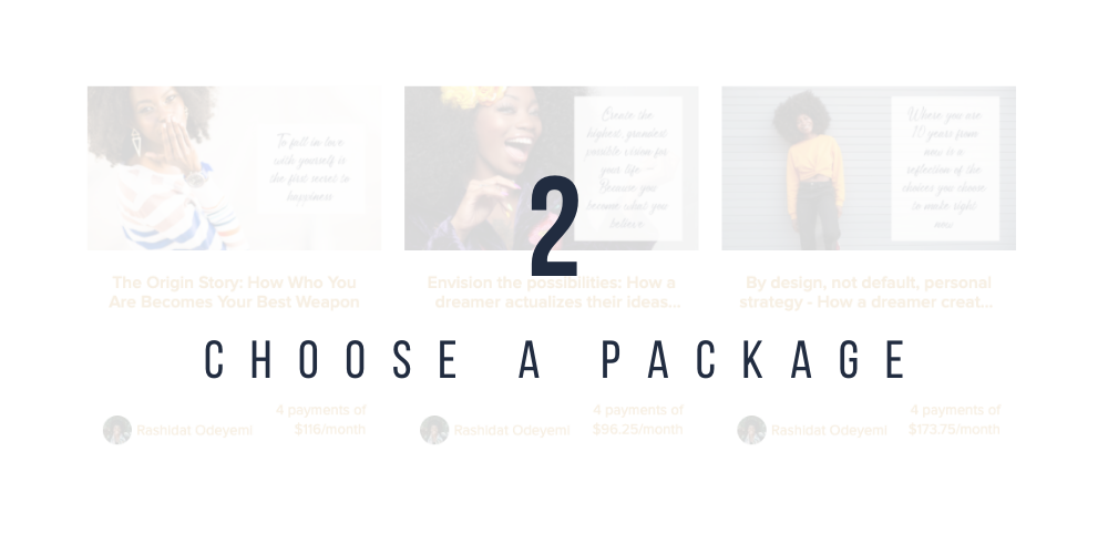 Step 2: Choose a Package