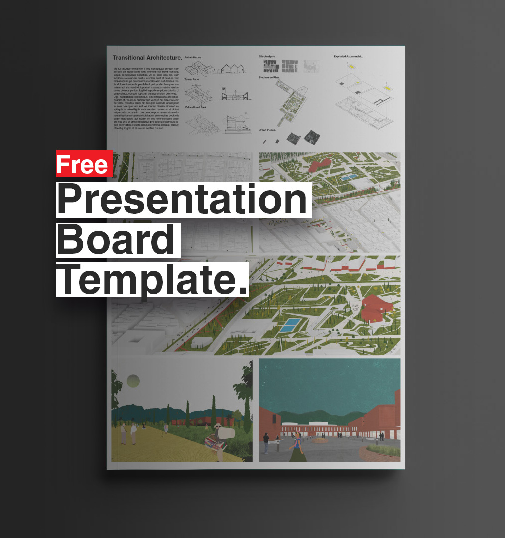 graphic design presentation board