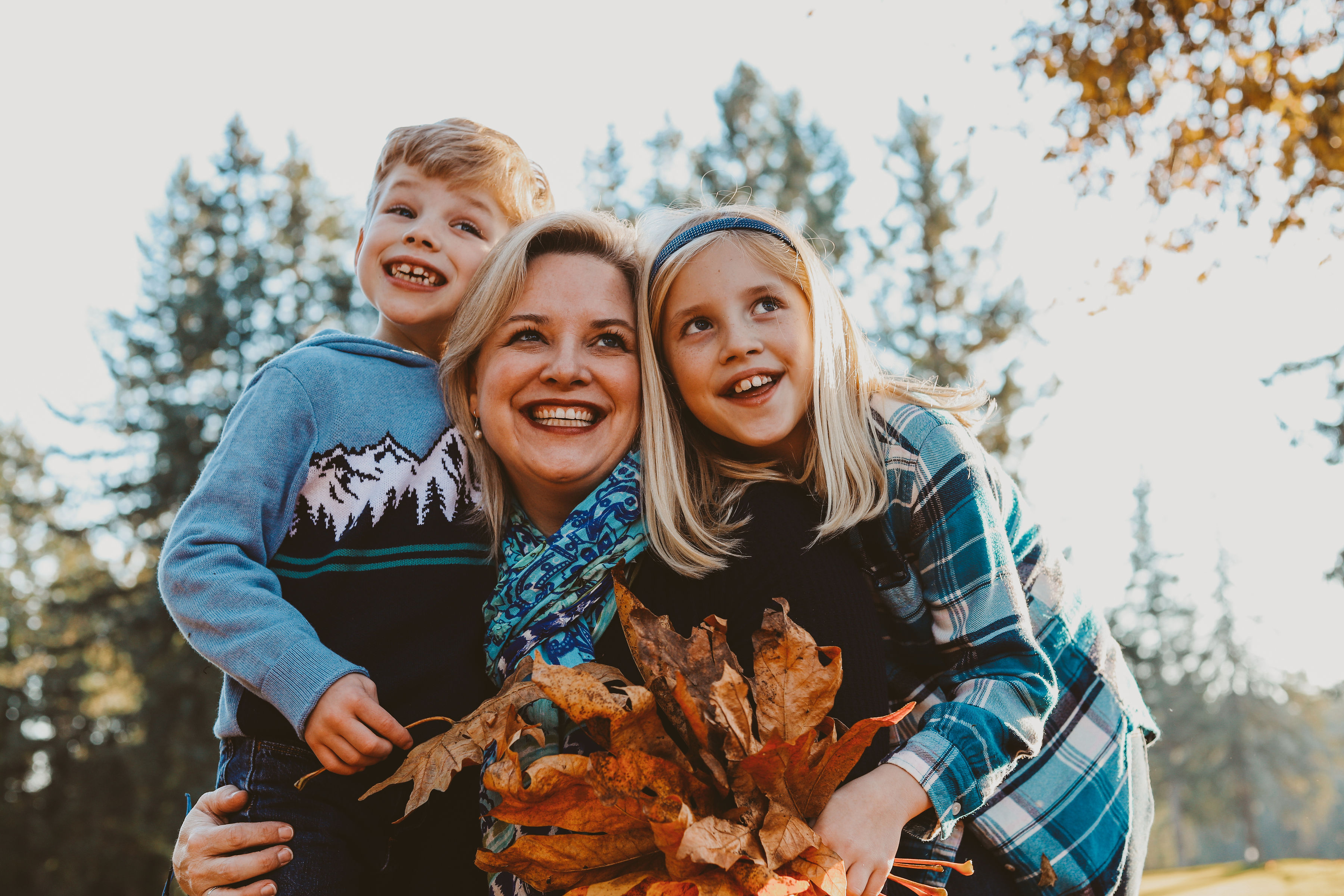 Cary and children