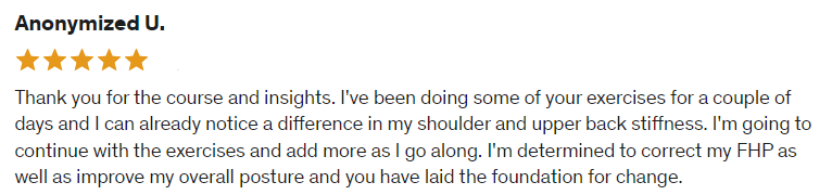 Anonymized FHP Testimonial