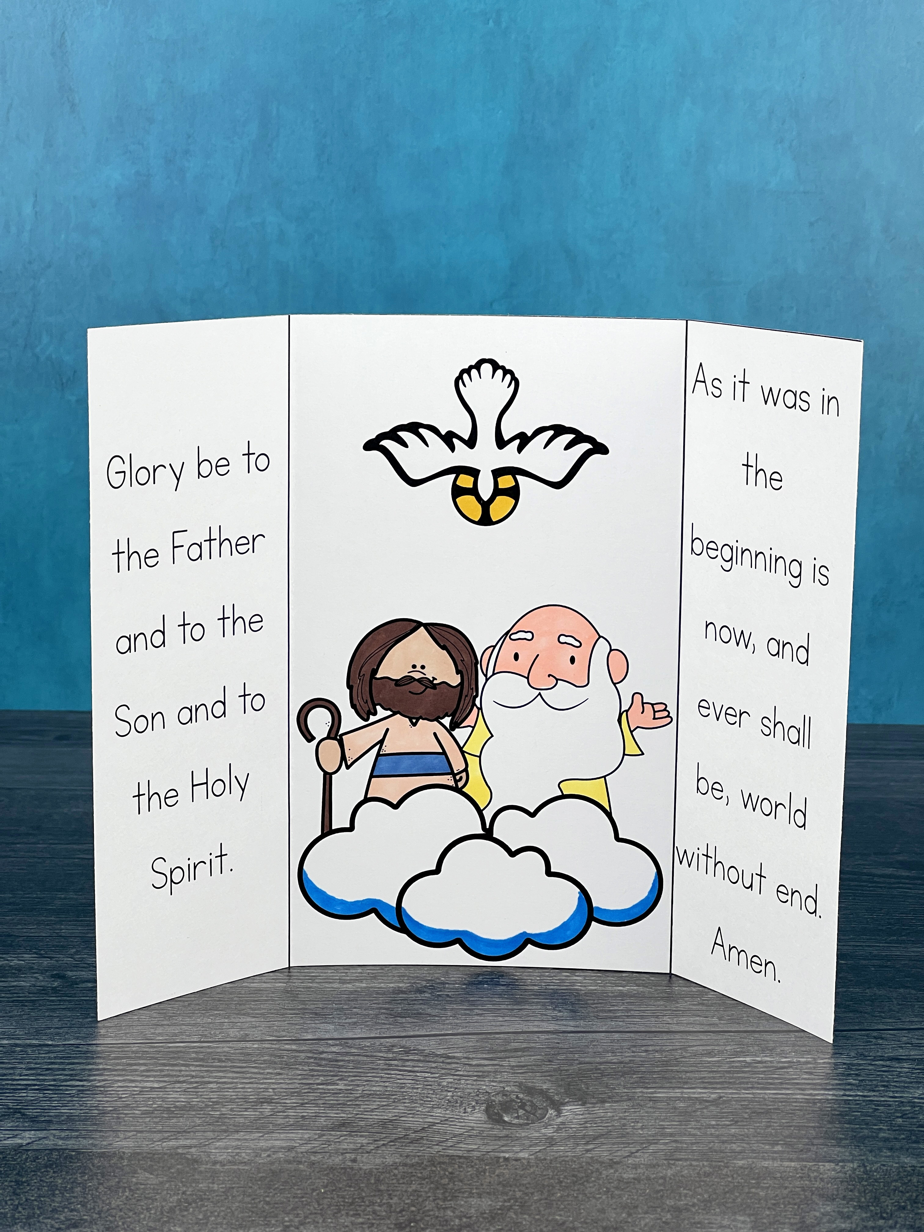 Holy Trinity Triptych and Activity for Kids