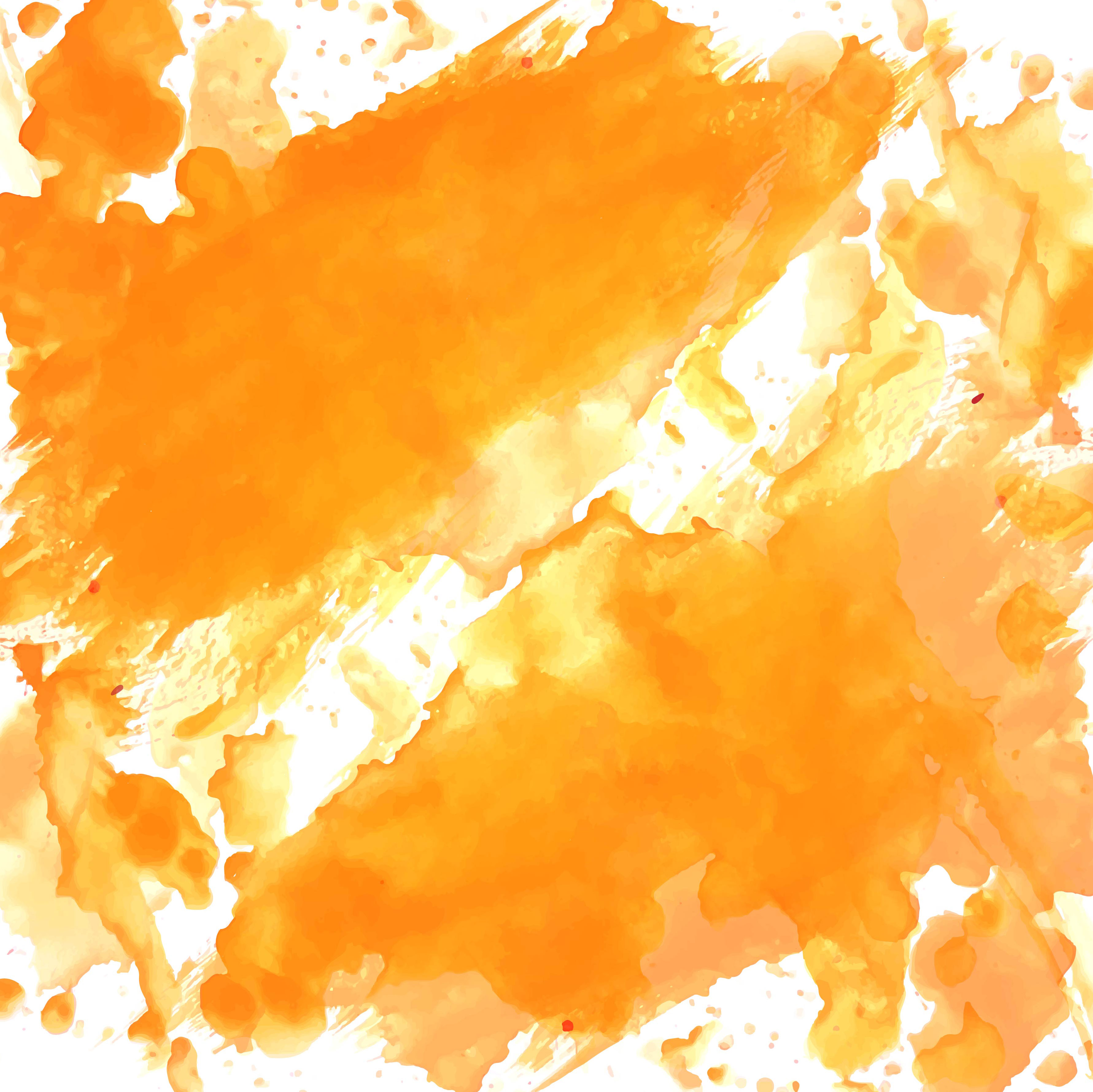 A watercolor painting that utilizes various shades of orange