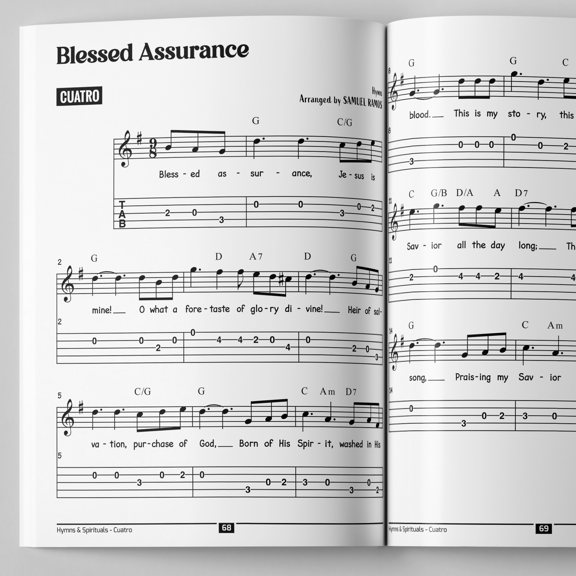 Hymns and Spirituals for Cuatro - Blessed Assurance