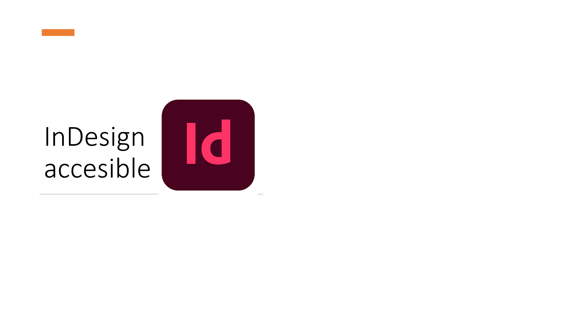 Indesign accesible