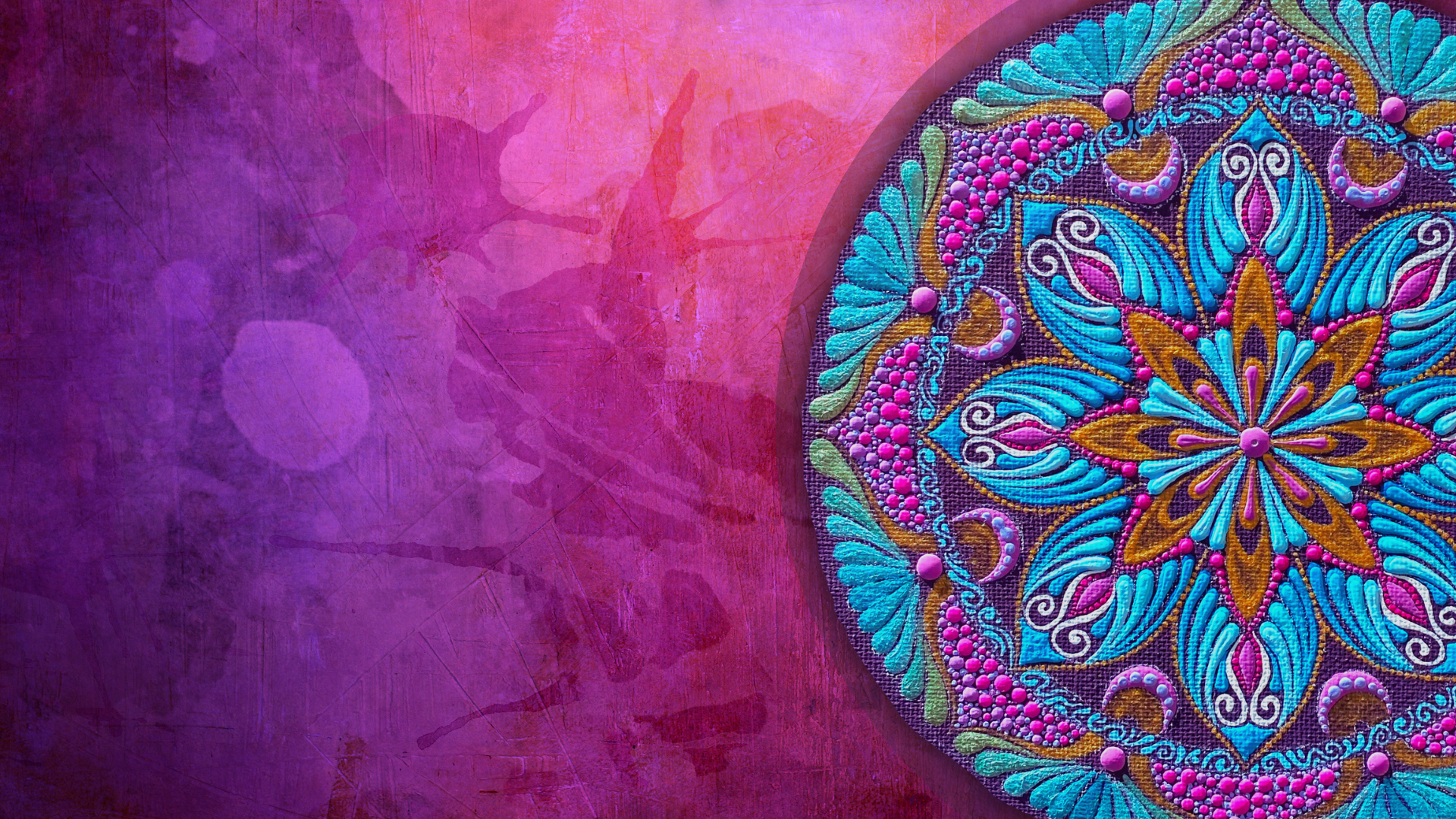 Swoosh Center, Mandala Painting
