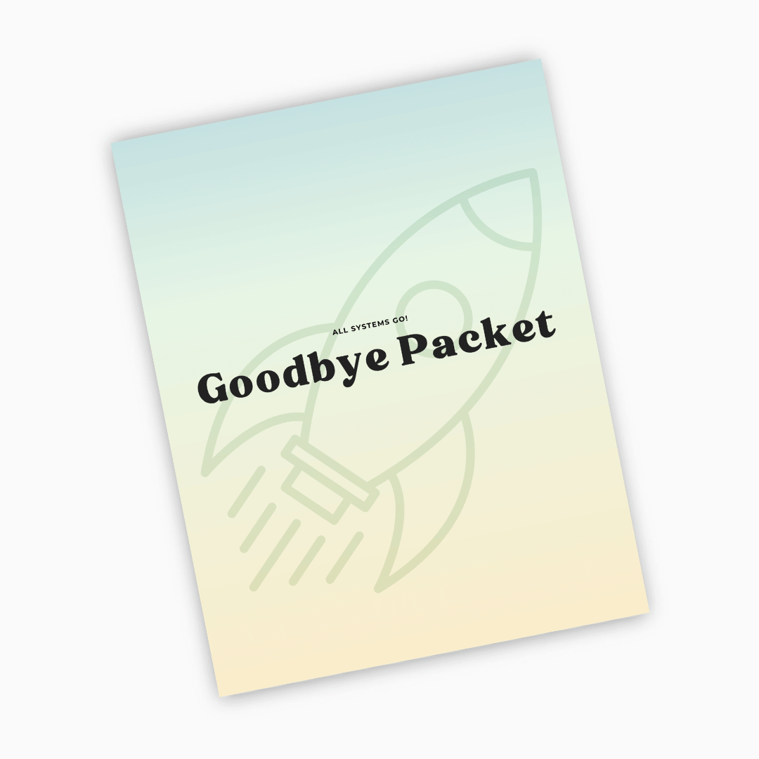 Goodbye Packet Template