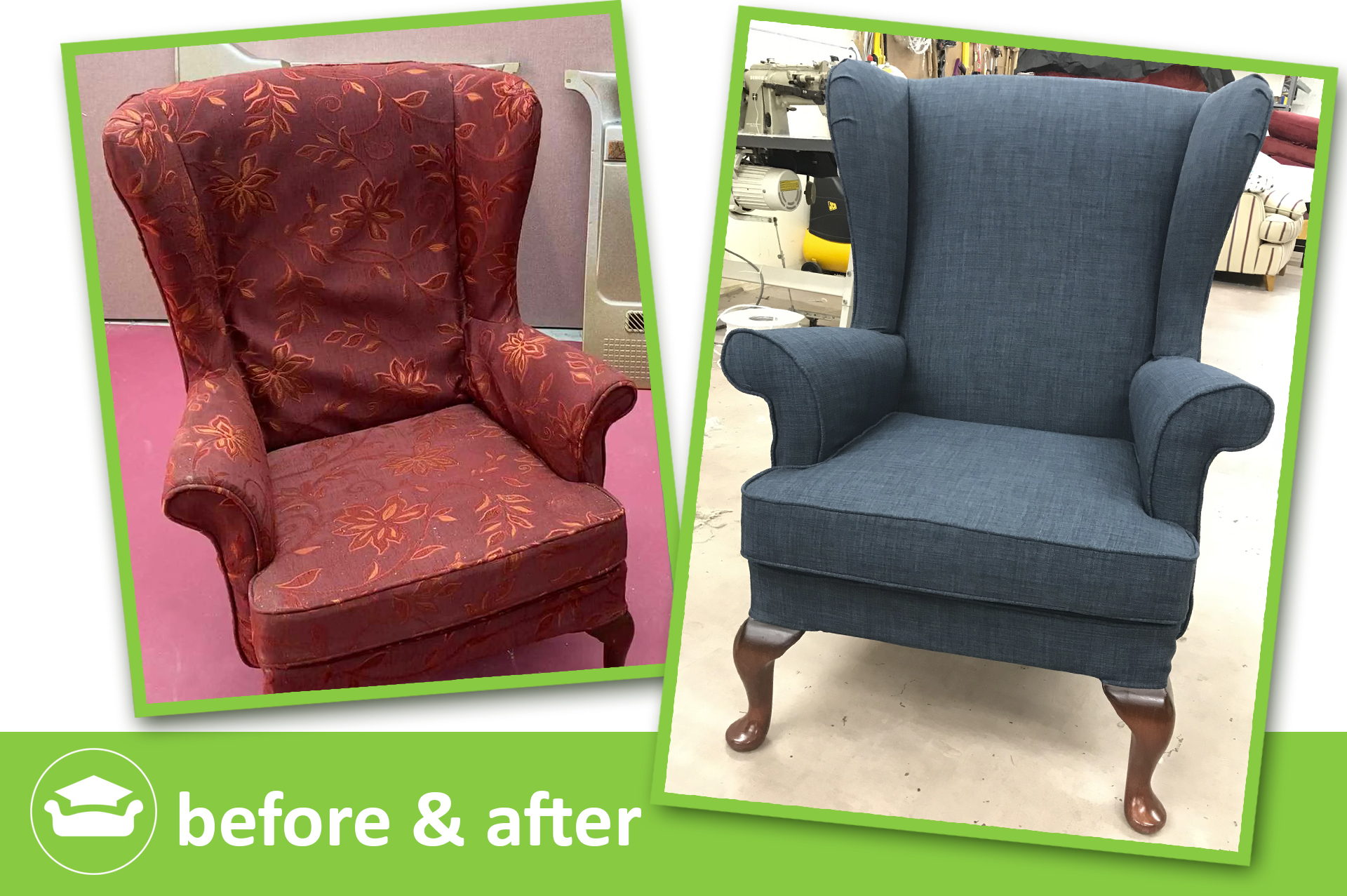 loose covers for a Parker Knoll wing chair