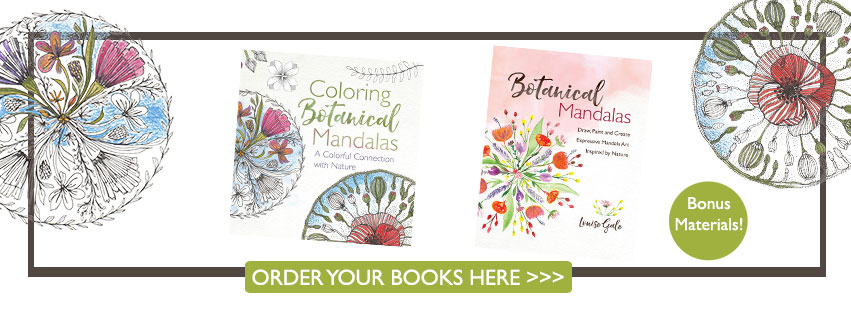 Botanical Mandalas Books by Louise Gale