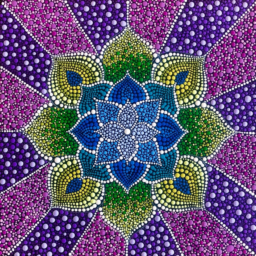 Swoosh Center, Mandala Painting