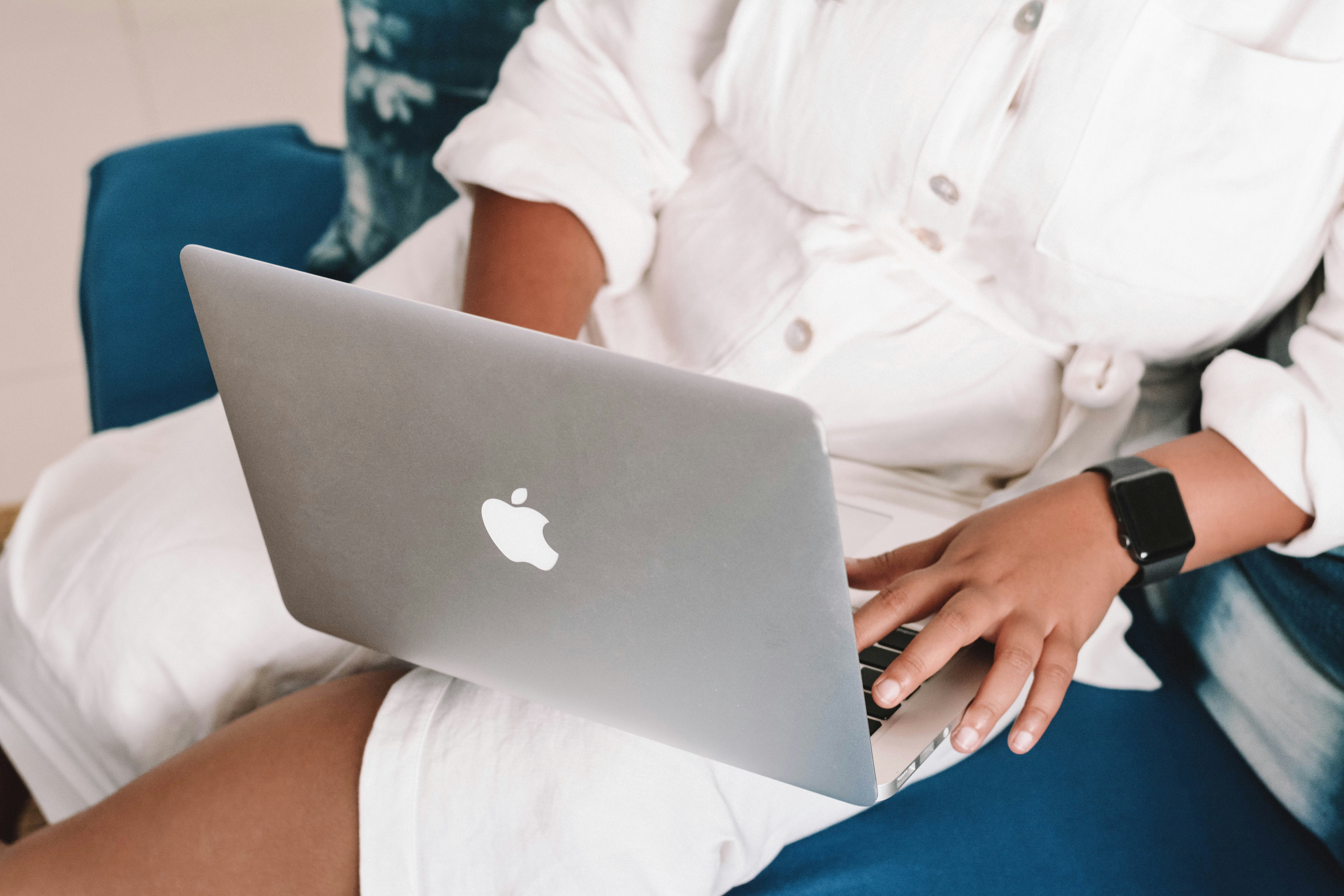 Woman with a computer