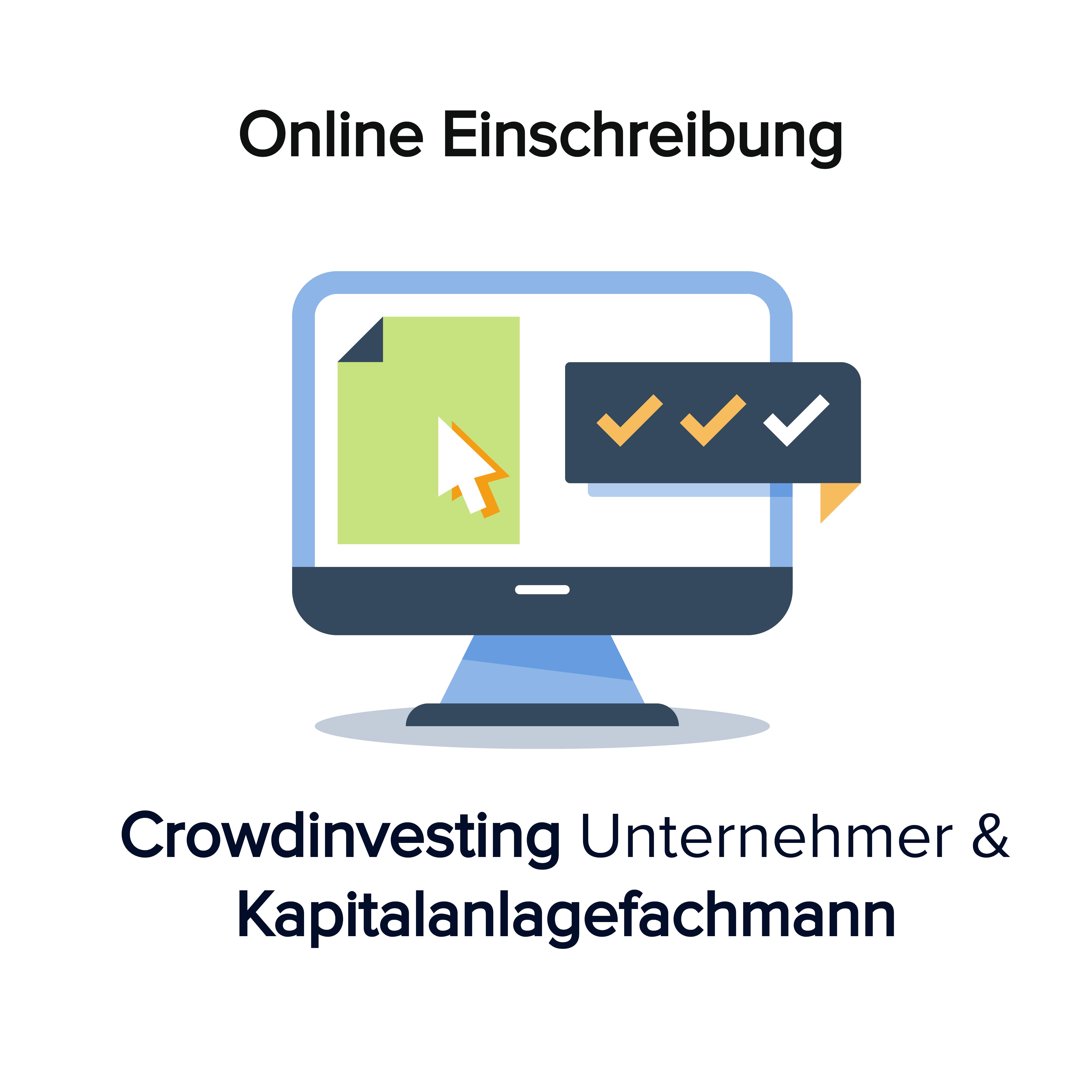 Online Kurs Einschreiben Crowdinvesting Kapitalanlagefachmann