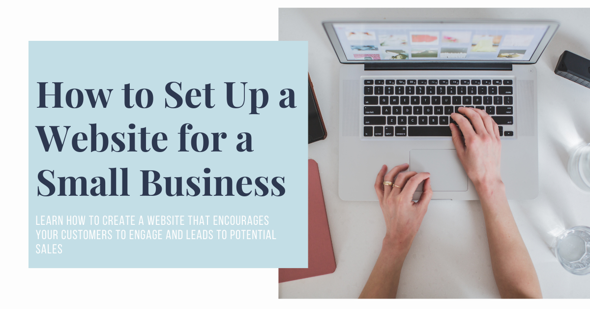 how to set up small business website