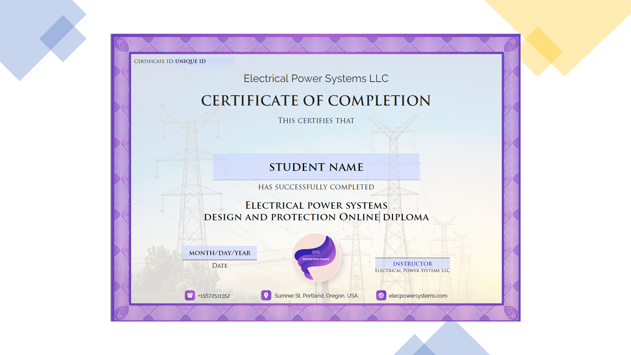 electrical engineering online course certificate