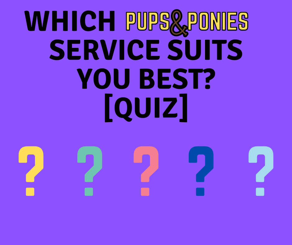 WHICH PUPS & PONIES SERVICE SUITS YOU BEST? [QUIZ]